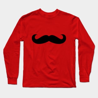 Stylish Mustache , Party of moustaches ,Long Black Moustache ,Funny Black Moustache Long Sleeve T-Shirt